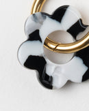 Pendientes Baby Fleurette - Blanco y Negro