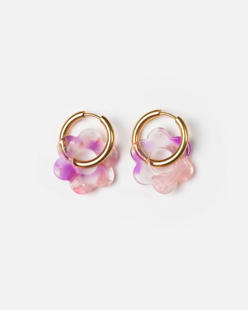 Baby Fleurette Earrings - Pink