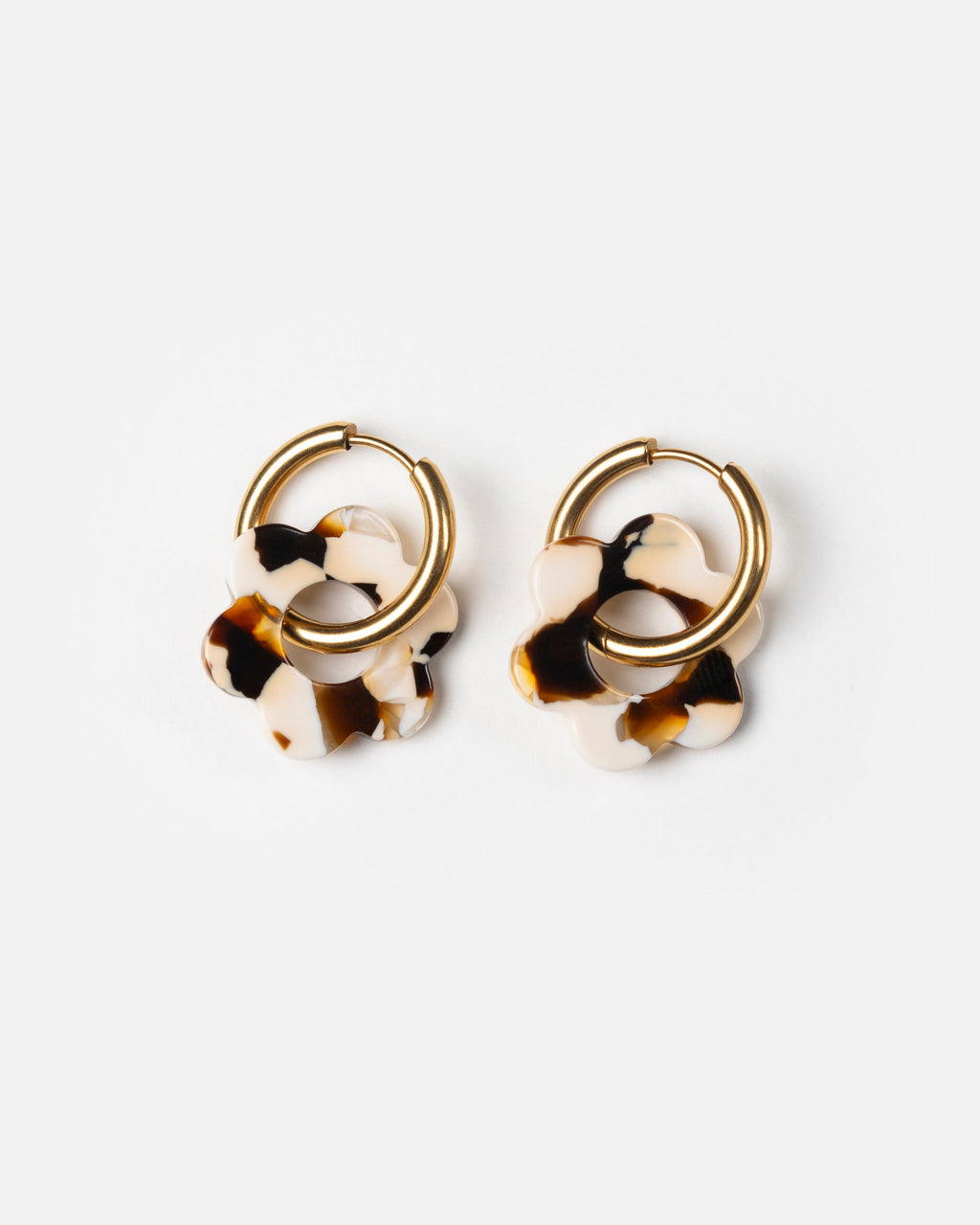Boucles D'Oreilles Baby Fleurette - Latte