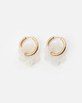 Boucles D'Oreilles Baby Fleurette - Irisé Blanc
