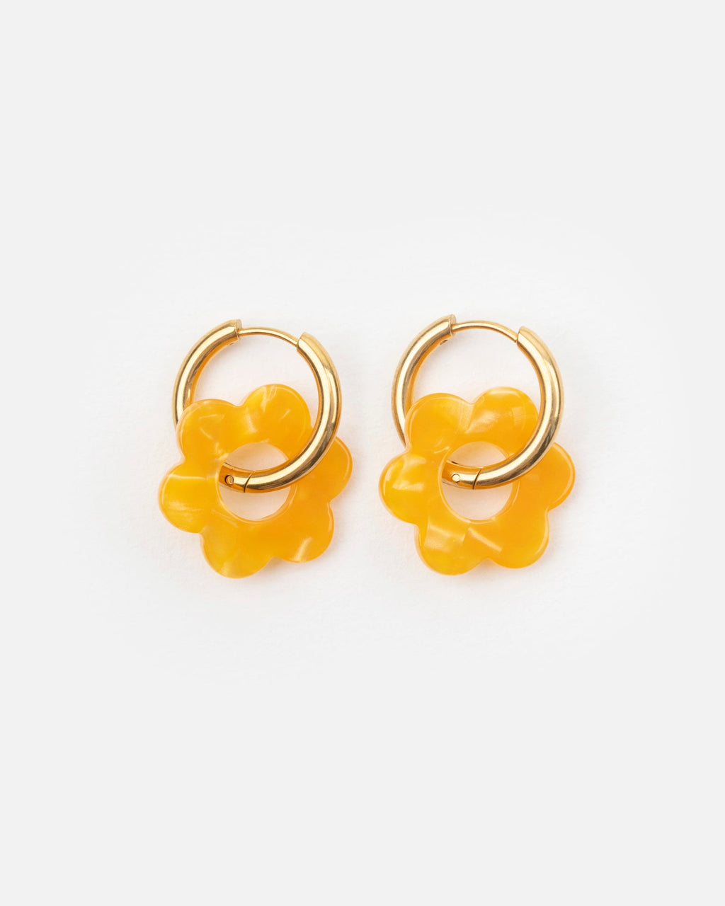 Boucles D'Oreilles Baby Fleurette - Abricot