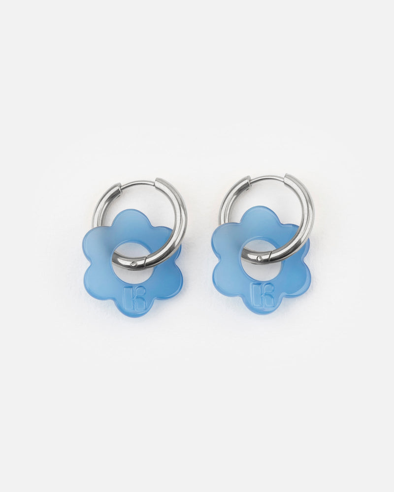 Baby Fleurette Earrings - Blue