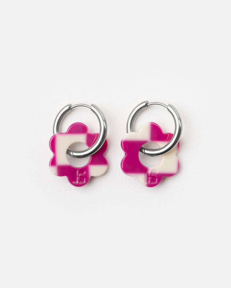 Baby Fleurette Earrings - Checks