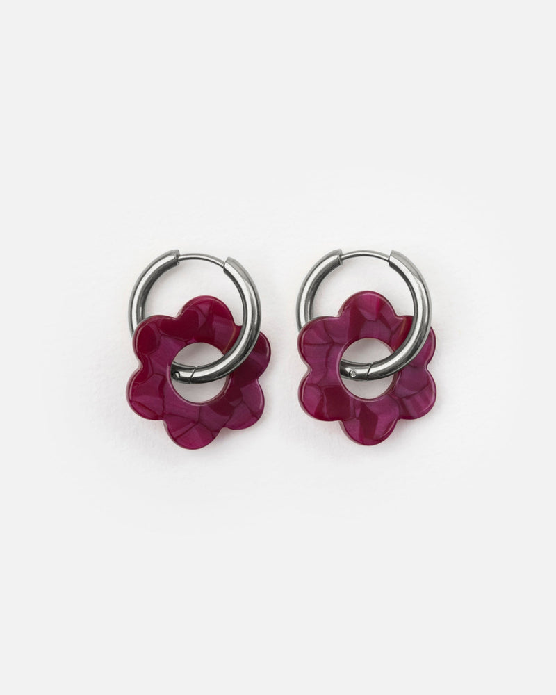 Baby Fleurette Earrings - Cherry