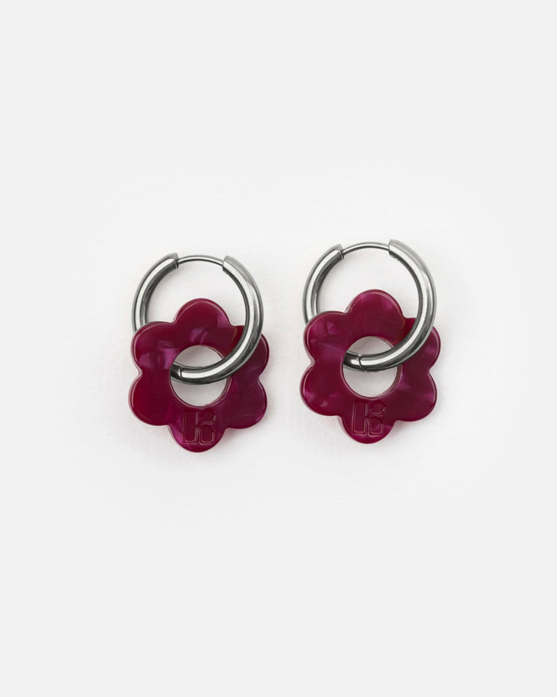 Baby Fleurette Earrings - Cherry