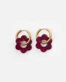 Baby Fleurette Earrings - Cherry