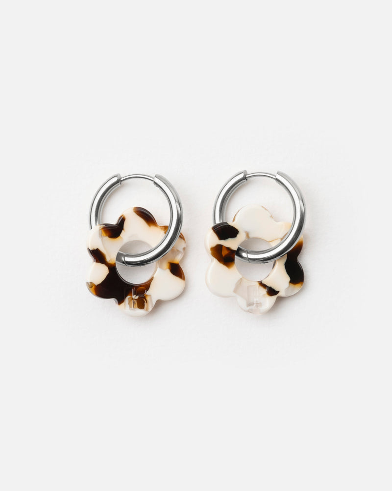 Baby Fleurette Earrings - Latte