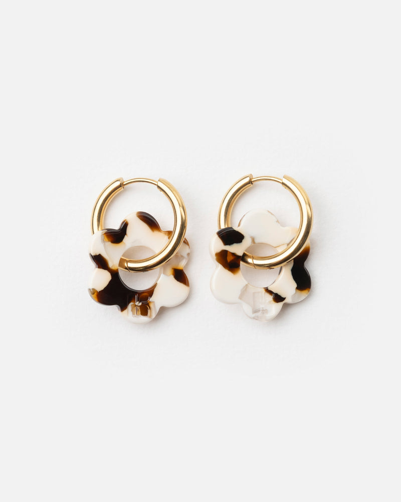 Baby Fleurette Earrings - Latte