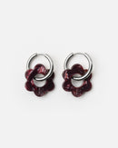 Baby Fleurette Earrings - Wine Red