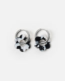 Pendientes Baby Fleurette - Blanco y Negro