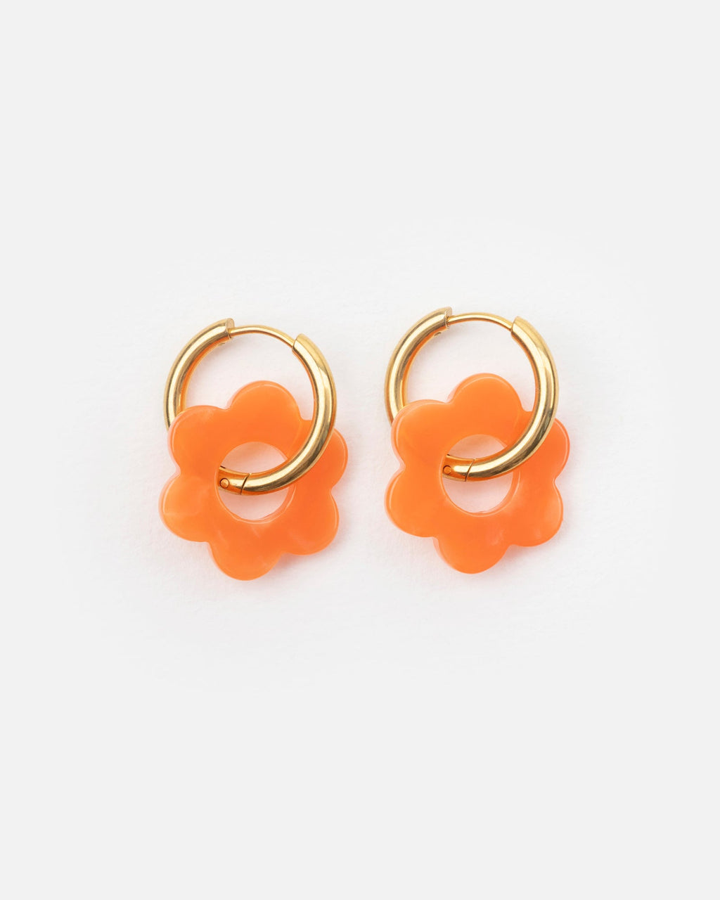 Boucles D'Oreilles Baby Fleurette - Orange