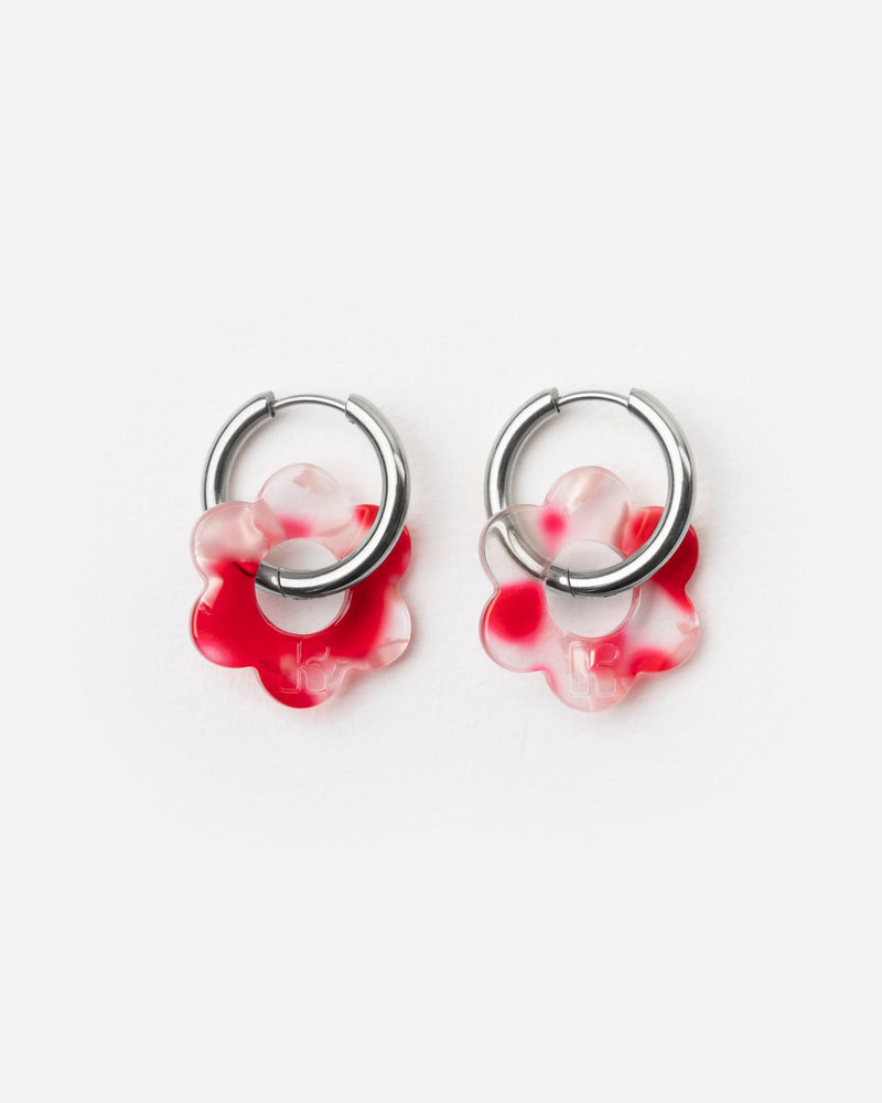 Baby Fleurette Earrings - Red