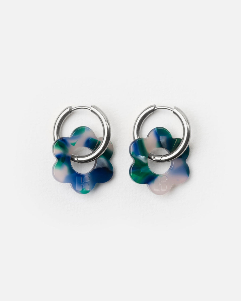 Boucles D'Oreilles Baby Fleurette - Verde
