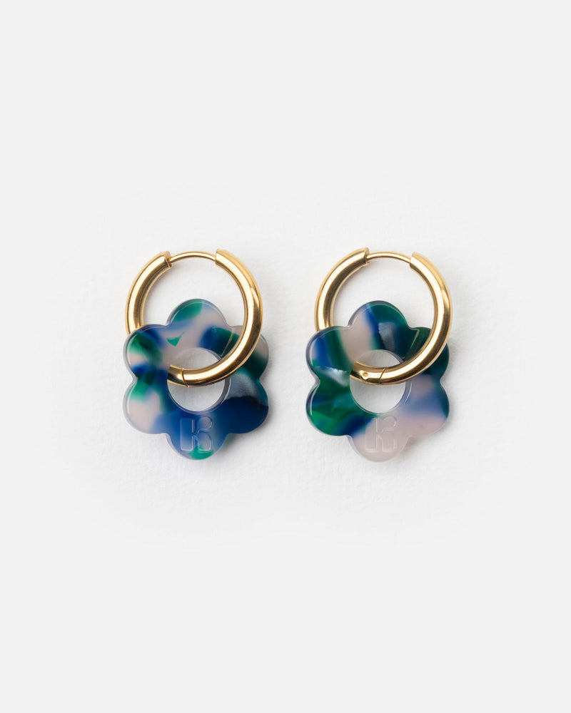 Baby Fleurette Earrings - Green