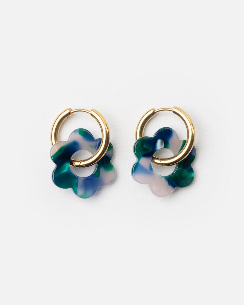Baby Fleurette Earrings - Green