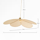 Suspension Flora en tissu beige D75 cm