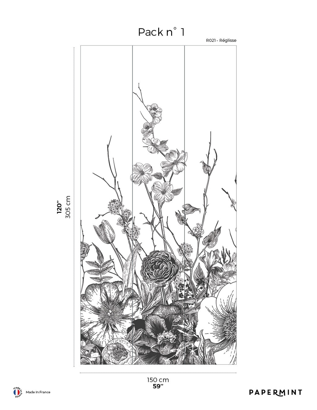 Affresco Flora - Réglisse