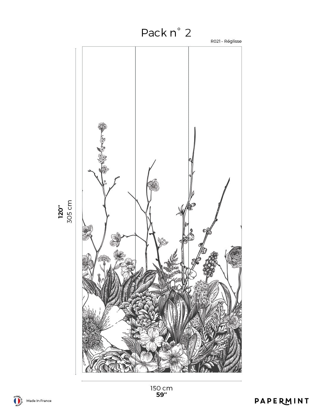Affresco Flora - Réglisse