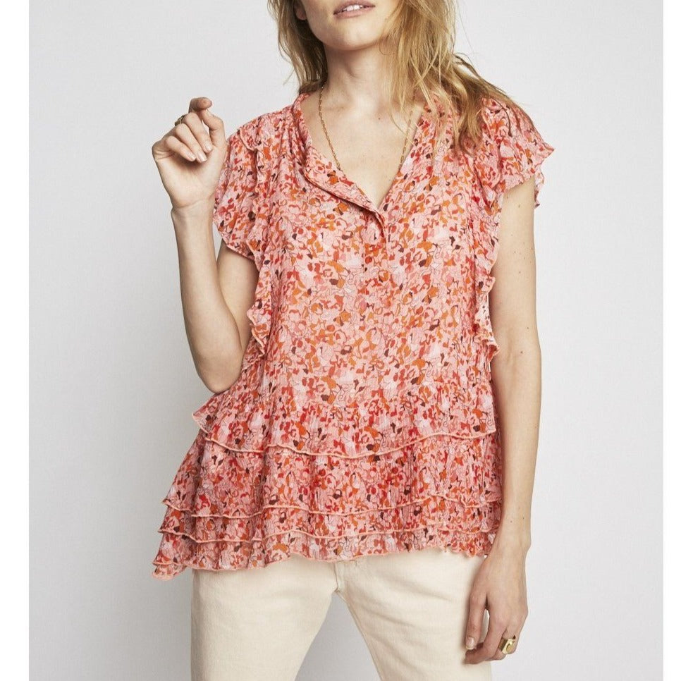 Berenice - Blusa Salmón y Naranja