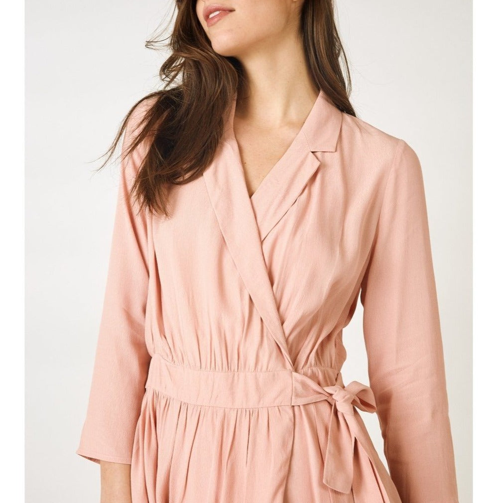 Berenice - Vestido Cruzado Rosa