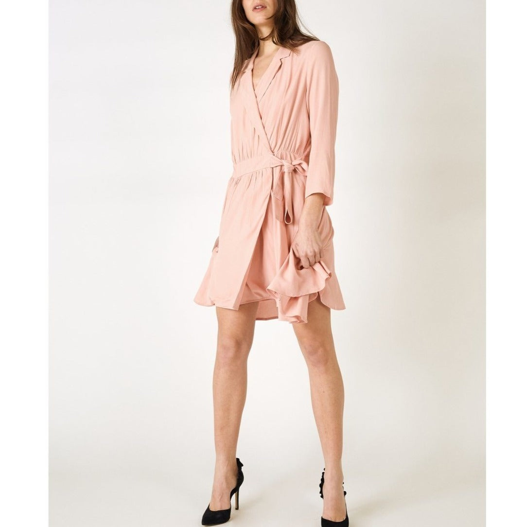 Berenice - Vestido Cruzado Rosa