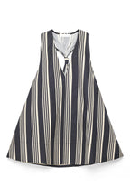 Top fluido con dettaglio sulla schiena - A righe
