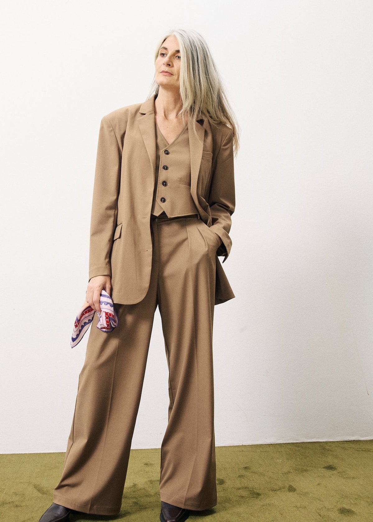 Gilet Costume Alix - Camel
