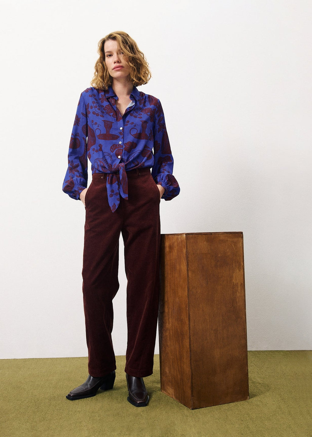 Pantalon Elysa - Bordeaux
