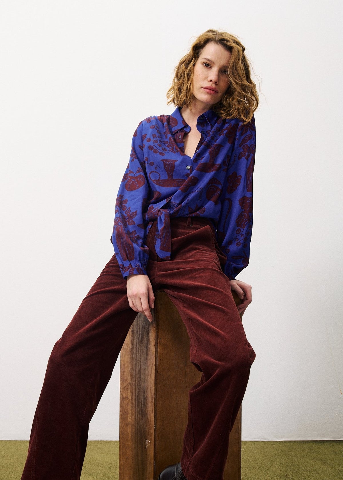 Pantalon Elysa - Bordeaux