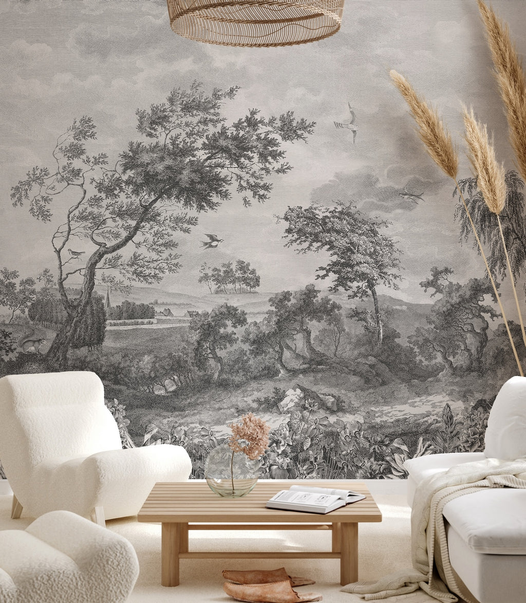 Fontainebleau Fresco - Grisaille