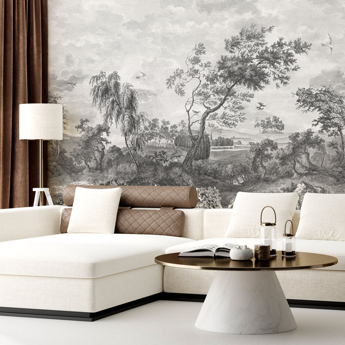 Fontainebleau Fresco - Grisaille