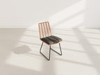 Forenza - Set Of 4 Chairs - Rattan Effect/Wood And Black Colour - Black / Wood
