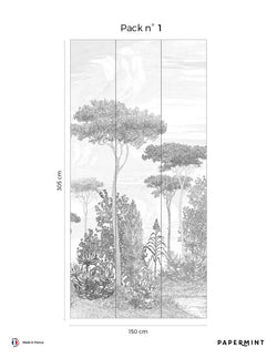 Fresque Forêts De Pins - Grigio Umbro