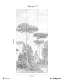 Fresque Forêts De Pins - Grigio Umbro