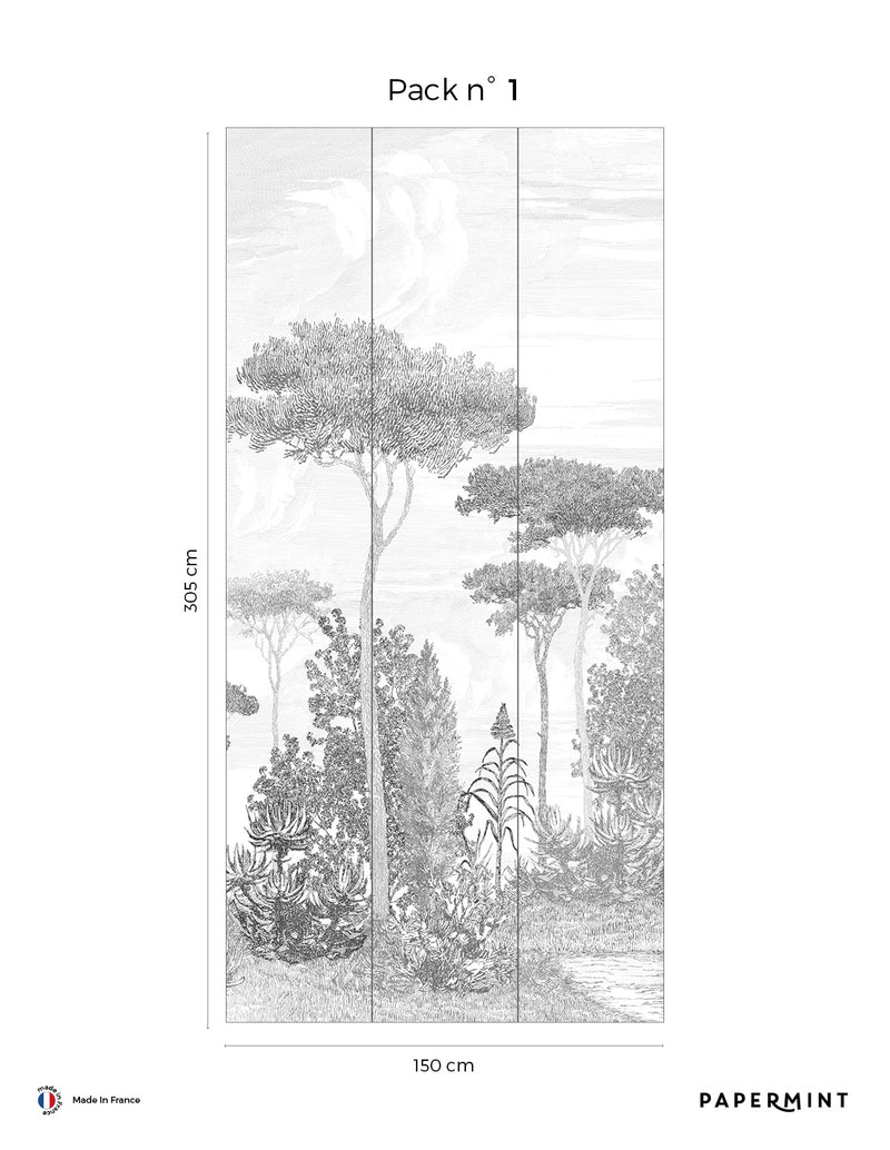 Fresque Forêts De Pins - Grigio Umbro