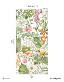 Fresque Forêt Tropical - Orange Exotique