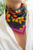 Foulard En Soie Ben Edelweiss Forever 60 X 60