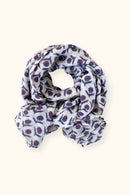 Big Echarpe Laine Anisha "Lotus" - Orage