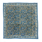 Foulard Indien - Léopard Bleu Klein