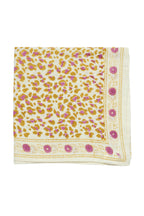 Foulard Indien - Léopard Ecru/Kiwi
