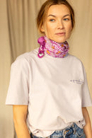 Foulard Lalavida "Marguerite" - Fuchsia