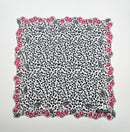 Foulard Bandana Vintage Ysl Yves Saint Laurent À Motif Baies Roses