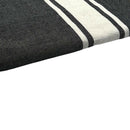 Fouta Tissage Plat Noir - 100 x 200 cm | Beach Towel