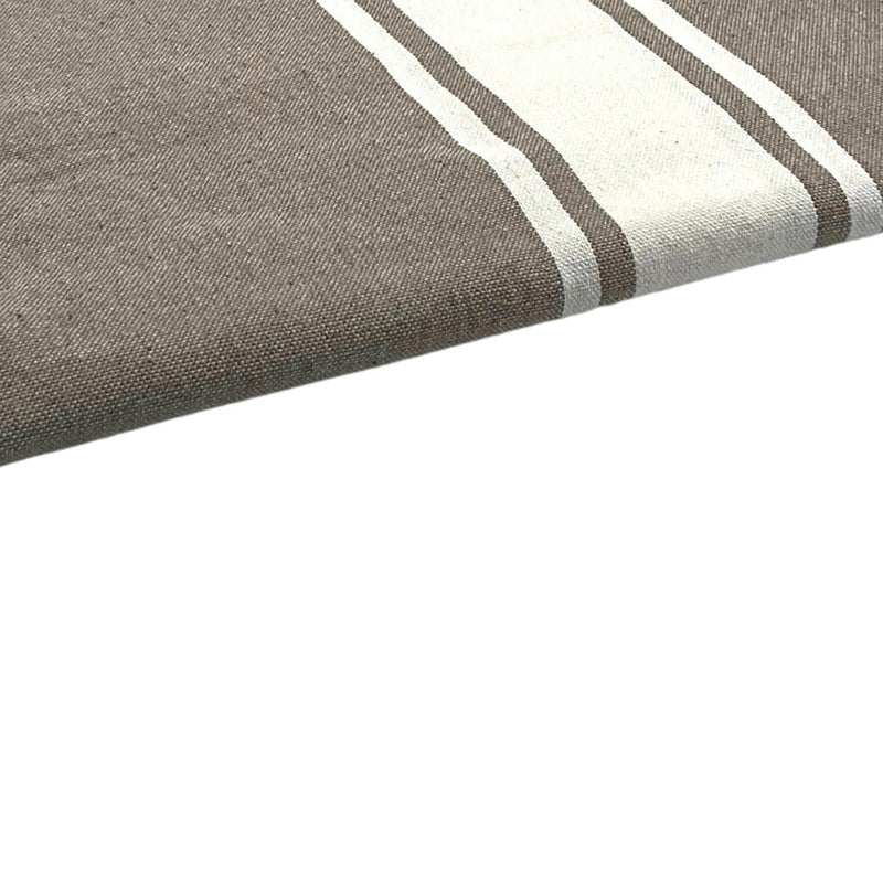 Fouta Tissage Plat Taupe - 100 x 200 cm | Beach Towel