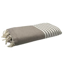 Fouta XXL Arthur Taupe - 200 x 300 cm | Large Beach Towel | Sofa Throw