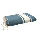 Fouta XXL Classique Bleu canard - 200 x 300 cm | Large Beach Towel | Sofa Throw