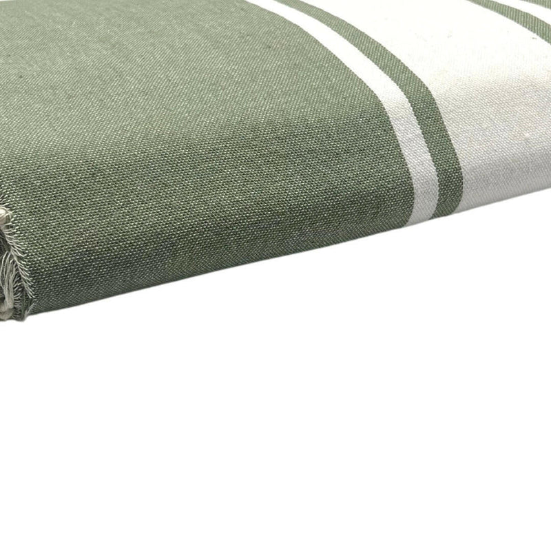 Fouta XXL Classique Olive - 200 x 300 cm | Large Beach Towel | Sofa Throw