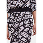 The Kooples - Pantalon Wide Legs En Soie - Noir Et Blanc - Femme