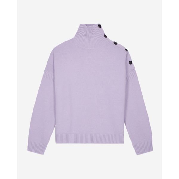 The Kooples - Turtleneck Jumper with Button Placket