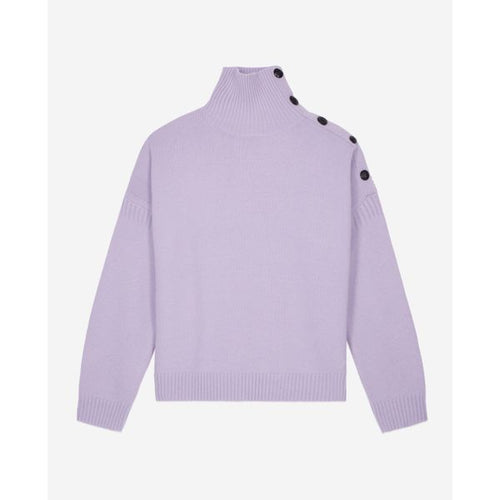 Pull Col Cheminee Et Patte Boutonnee
